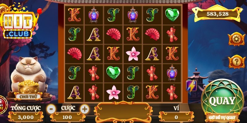 Mèo Tài Lộc Hitclub rực rỡ mang đến hy vọng nổ hũ lớn cho game thủ